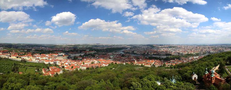 Pague, Czech Republic, as seen from the Petrin Observation Tower
© 2015 Knut Dalen