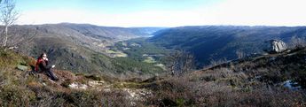 My home village, Hovet, as seen from the mountain Brynuten.
© 2011 Knut Dalen