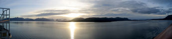 Lofoten, Norway, as seen from the ship "Midnatsol" ("The Midnight Sun")
© 2005 Knut Dalen