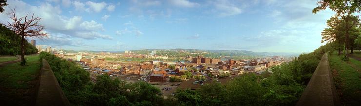 The Strip District from Frank Curto Park
© 1999 John Strait