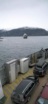 The car ferries between Kvanndal, Utne and Kinsarvik, Hardanger, Norway. For a panorama of cars waiting for the ferry: http://www.panoramafactory.net/gallery/cityscapes/IMG_0741pFactory?full=1...
© 2008 Knut Dalen