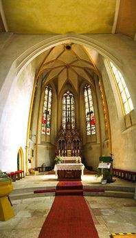 Chancel ot the catholic parish church to Undenheim
Altarraum der katholische Pfarrkirche zu Undenheim
© 2005 Dieter Seibel