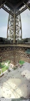 Inner side of the Paris Eiffel tower
© 2002 Jan Koopstra